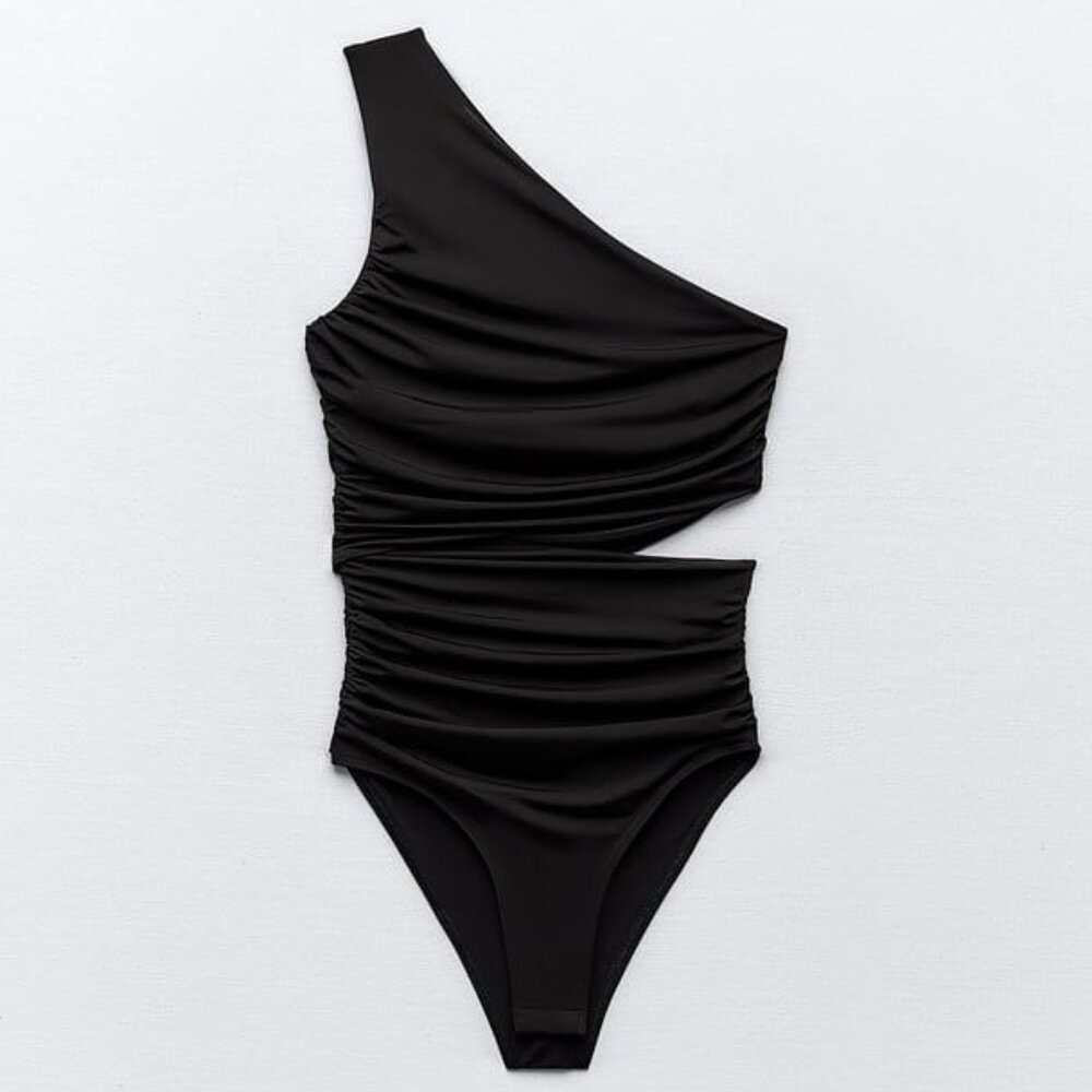 Zara Cut Out Asymmetric Bodysuit